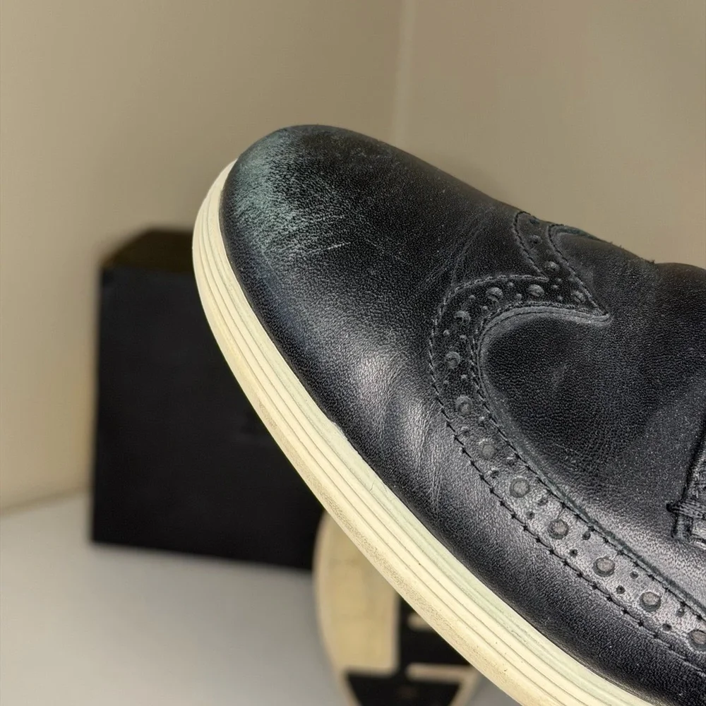 Cole Haan Men's Black and White Zerogrand Oxfords